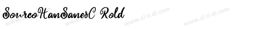 SourcoHanSanesC Rold字体转换